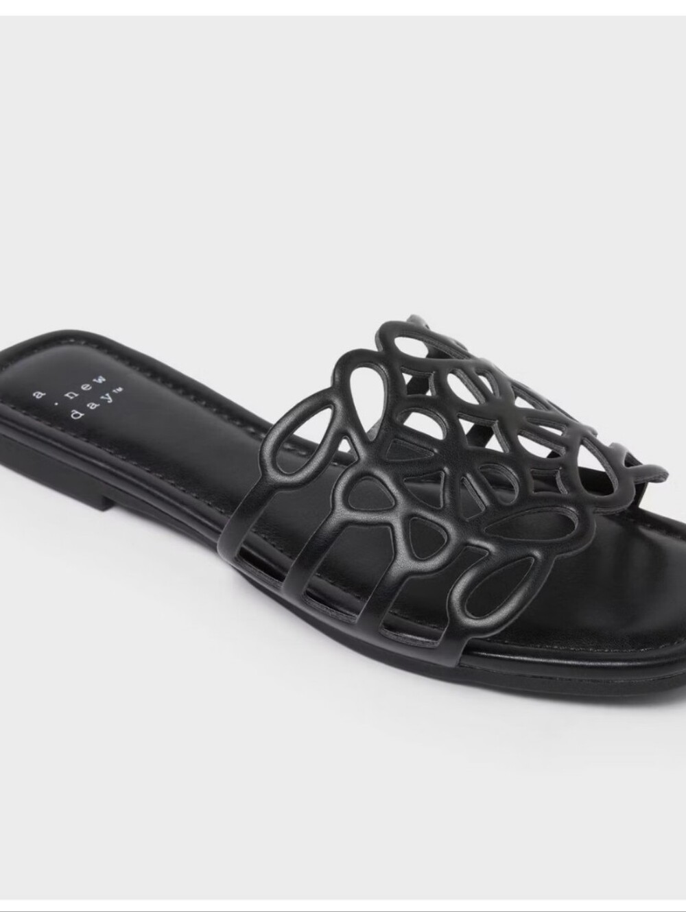a new day Fiona Slide Sandals Blqck